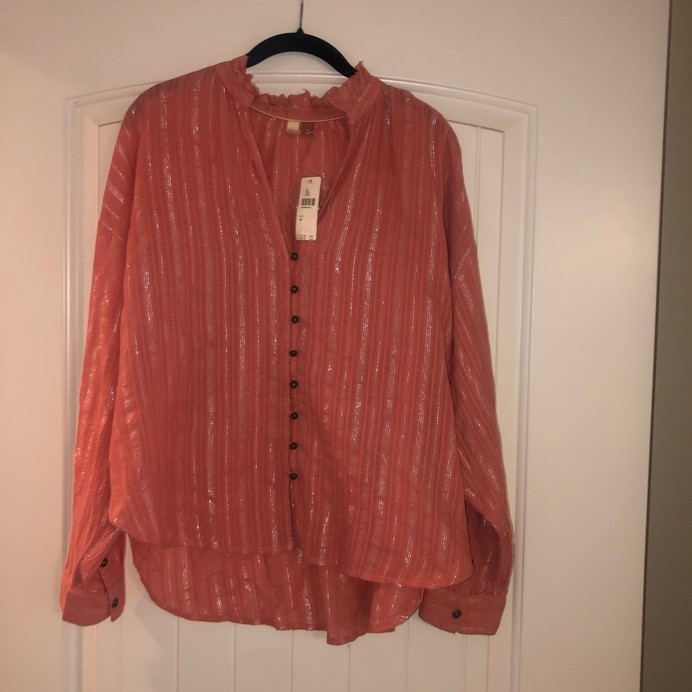 PRICE DROP! NWT Anthropologie long sleeve shirt the Pilcro brand
